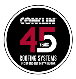 Conklin 45 years in business logo